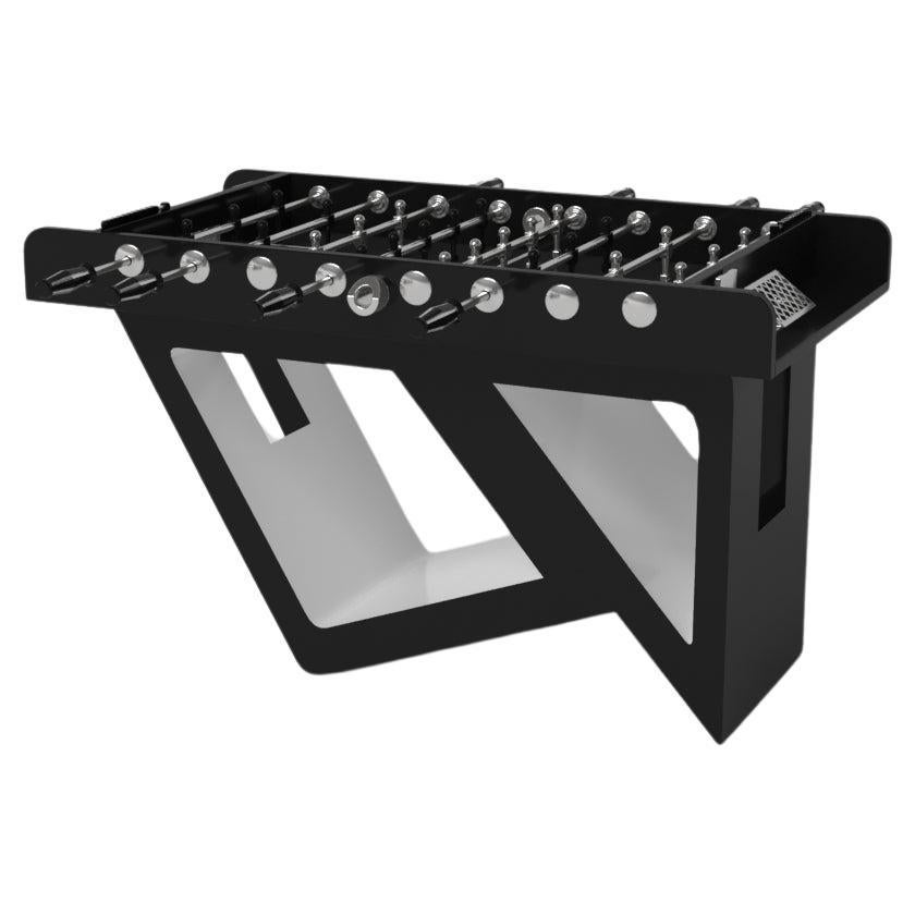 Elevate Customs Rumba Foosball Table/Solid Pantone Black Color in 5'-Made in USA For Sale