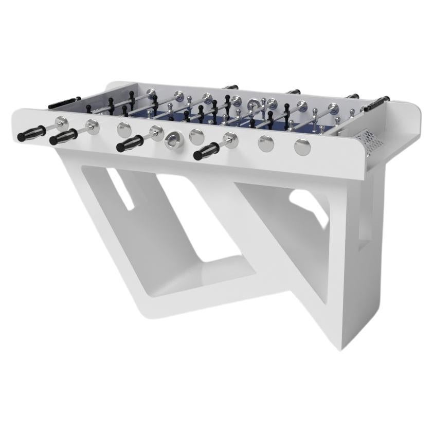 Elevate Customs Rumba Foosball Table/Solid Pantone White Color in 5'-Made in USA For Sale
