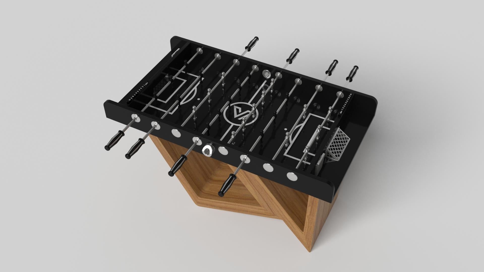 Américain Elevate Customs Rumba Foosball Tables / Bois de teck massif en 5' - Fabriqué aux États-Unis en vente