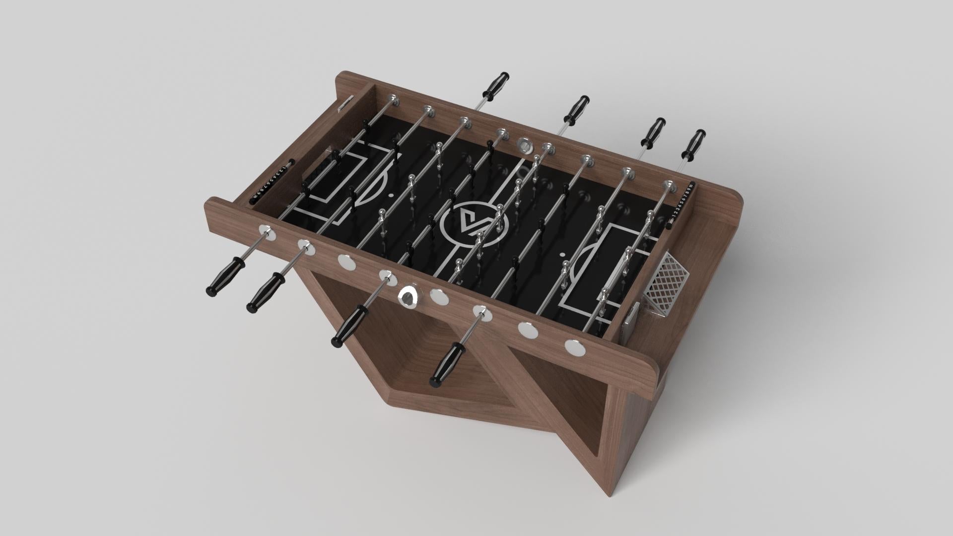 Américain Elevate Customs Rumba Foosball Tables / Solid Walnut Wood in 5' - Made in USA en vente