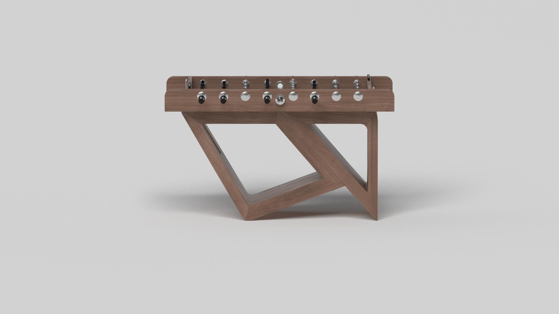 Hand-Crafted Elevate Customs Rumba Foosball Tables / Solid Walnut Wood in 5' - Made in USA For Sale