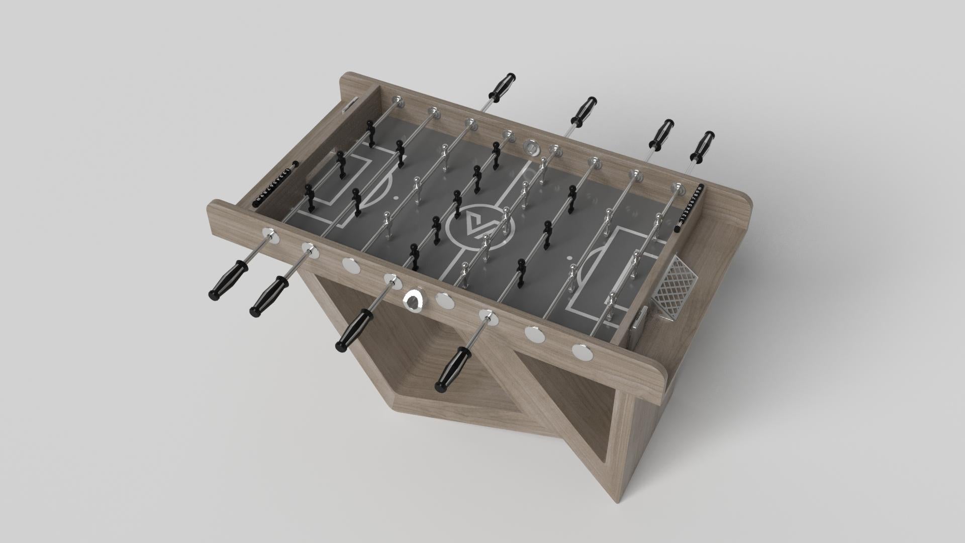 Modern Elevate Customs Rumba Foosball Tables / Solid White Oak Wood in 5' - Made in USA For Sale