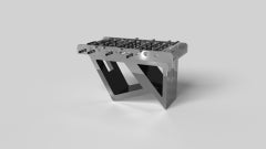 Elevate Customs Rumba Foosball Tables / Stainless Steel Metal in 5' -Made in USA