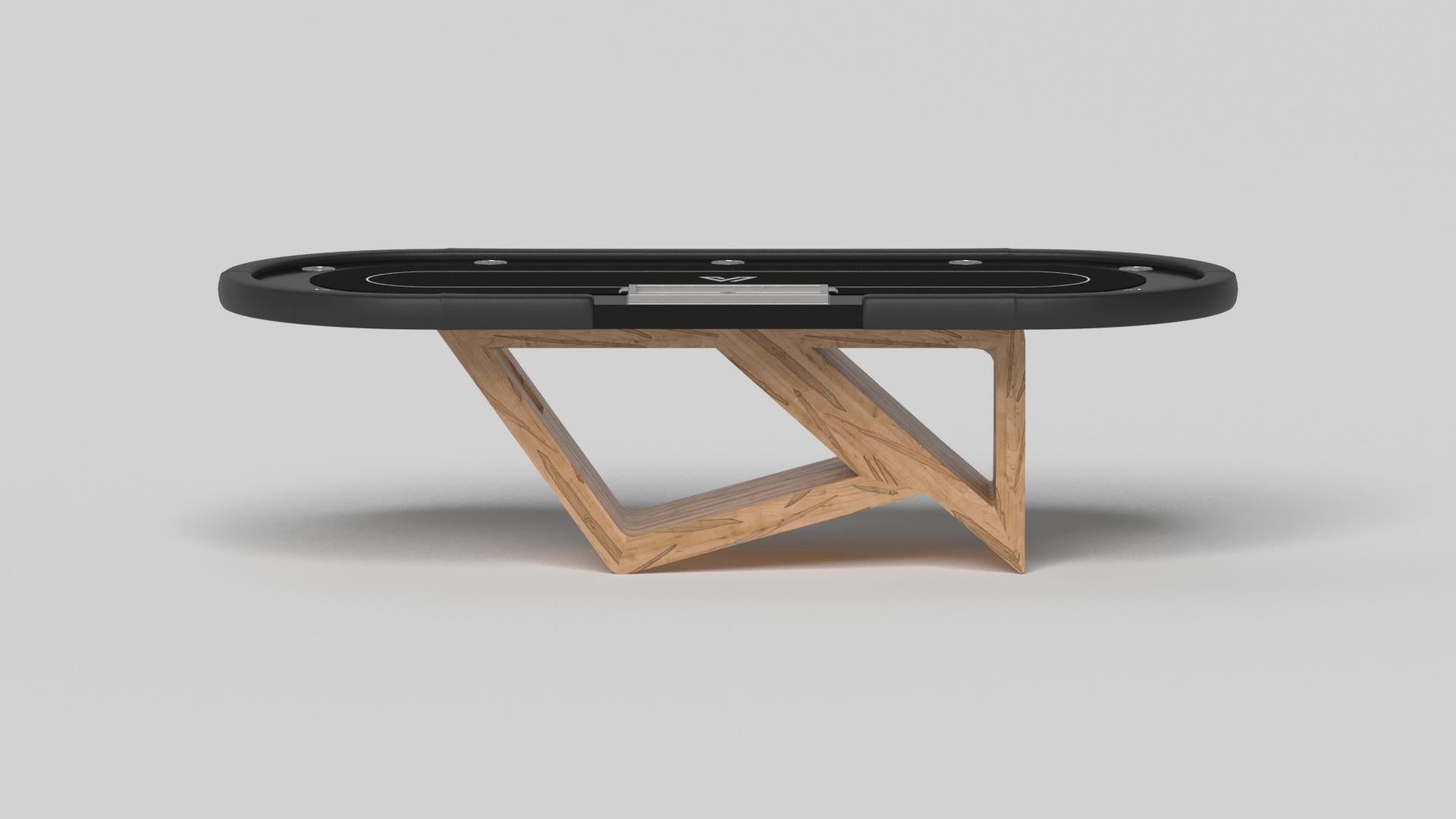 American Elevate Customs Rumba Poker Tables / Solid Curly Maple Wood in 8'8