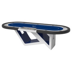Elevate Customs Rumba Poker Tables / Solid Pantone White Color  in 8'8" - USA