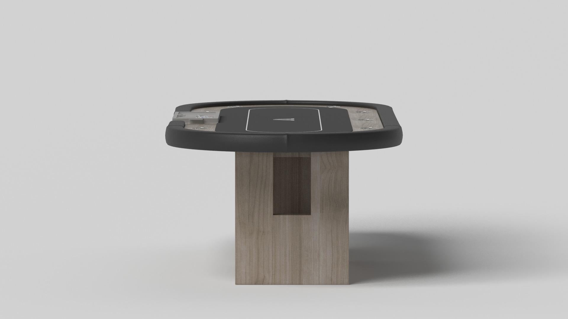 Elevate Customs Mesas de Póquer Rumba / Madera Maciza de Roble Blanco  en 8'8