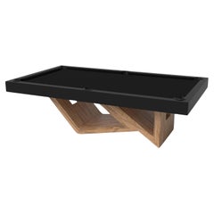 Elevate Customs Rumba Pool Table / Solid Curly Maple Wood in 9' - Made in USA