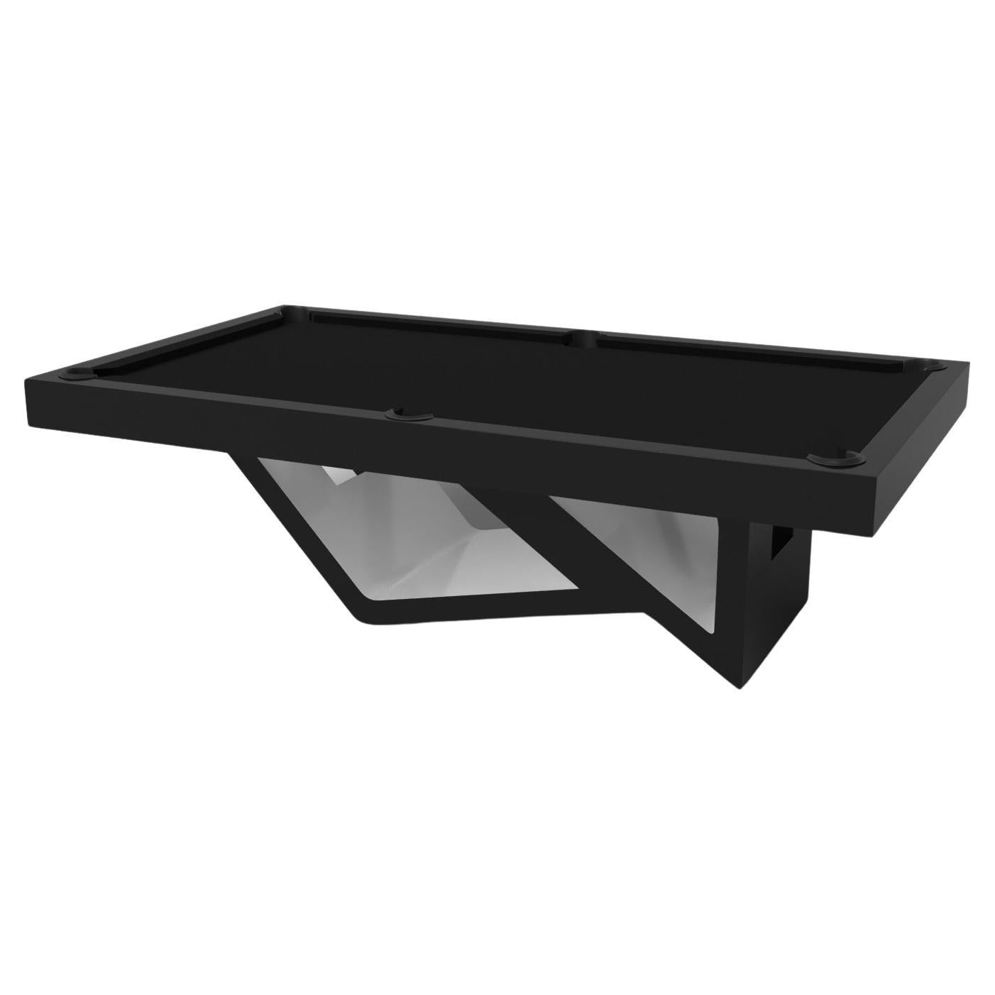 Elevate Customs Rumba Pool Table / Solid Pantone Black in 7'/8' - Made in USA