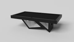 Elevate Customs Rumba Pool Table / Solid Pantone Black in 9' - Made in USA