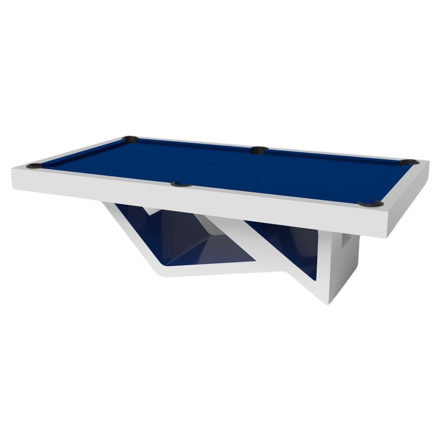 Elevate Customs Rumba Pool Table / Solid Pantone White in 7'/8' - Made in USA