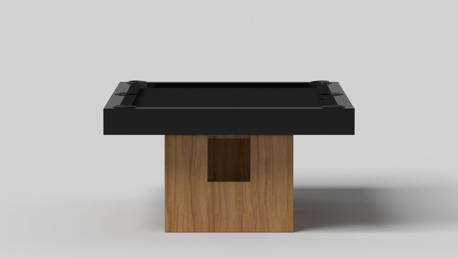 Moderne Elevate Customs Rumba Pool Table / Solid Teak Wood in 8.5' - Made in USA en vente