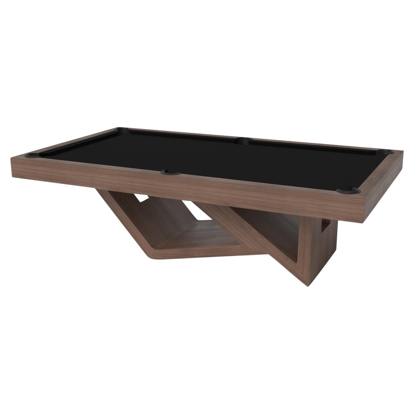 Tavolo da biliardo Elevate Customs Rumba / Legno massiccio di noce da 8,5' - Made in USA