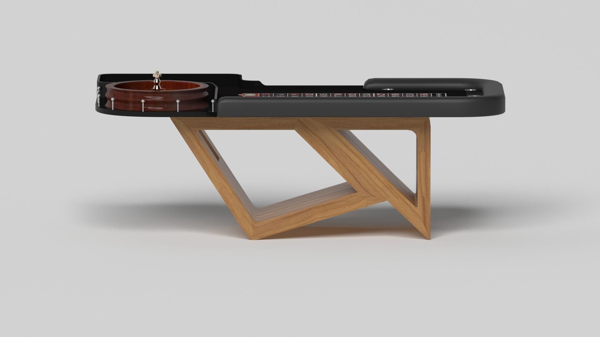 American Elevate Customs Rumba Roulette Tables / Solid Teak Wood in 8'2