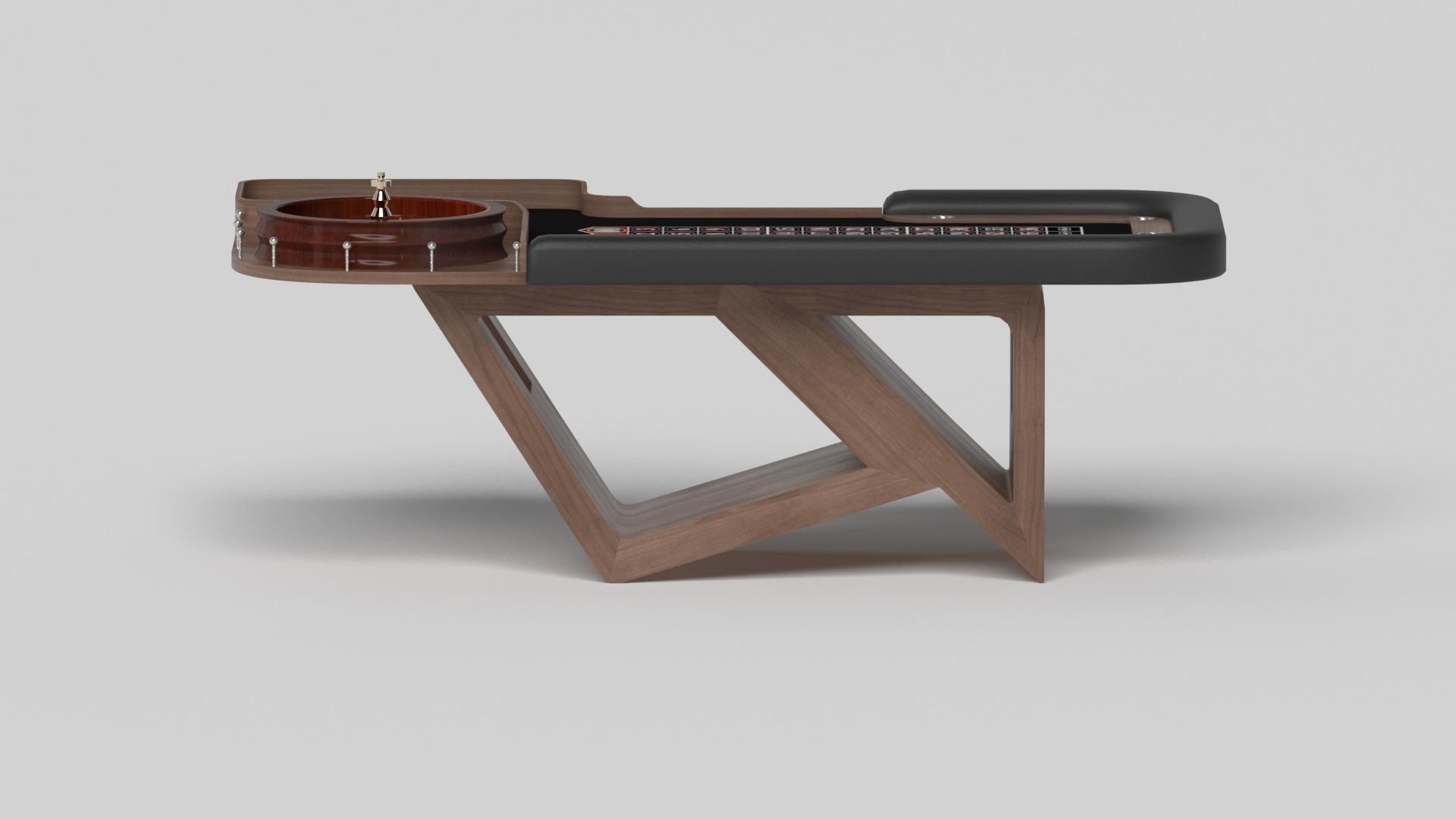 Américain Elevate Customs Rumba Roulette Tables / Solid Walnut Wood in 8'2
