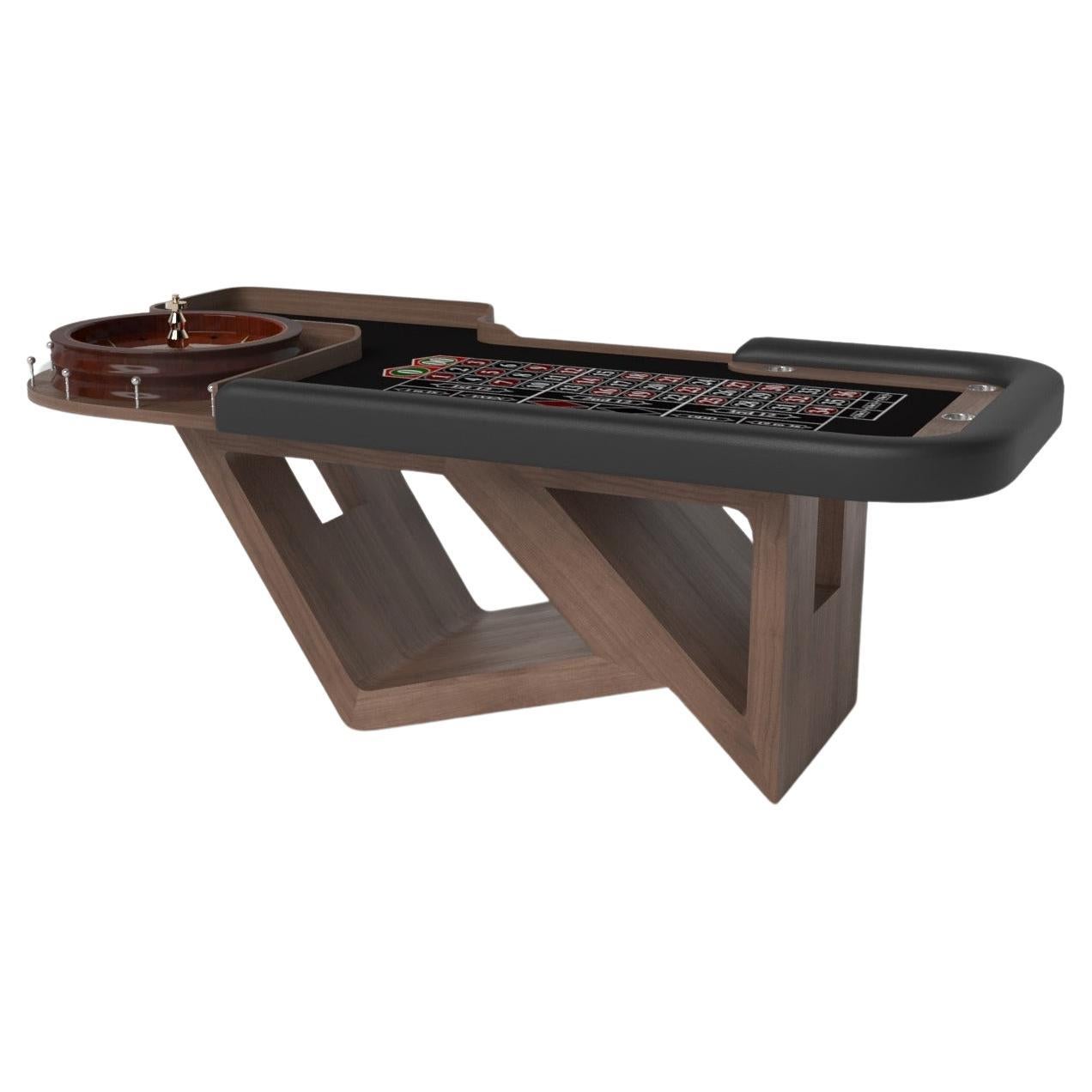 Elevate Customs Rumba Roulette Tables / Solid Walnut Wood in 8'2" - Made in USA en vente