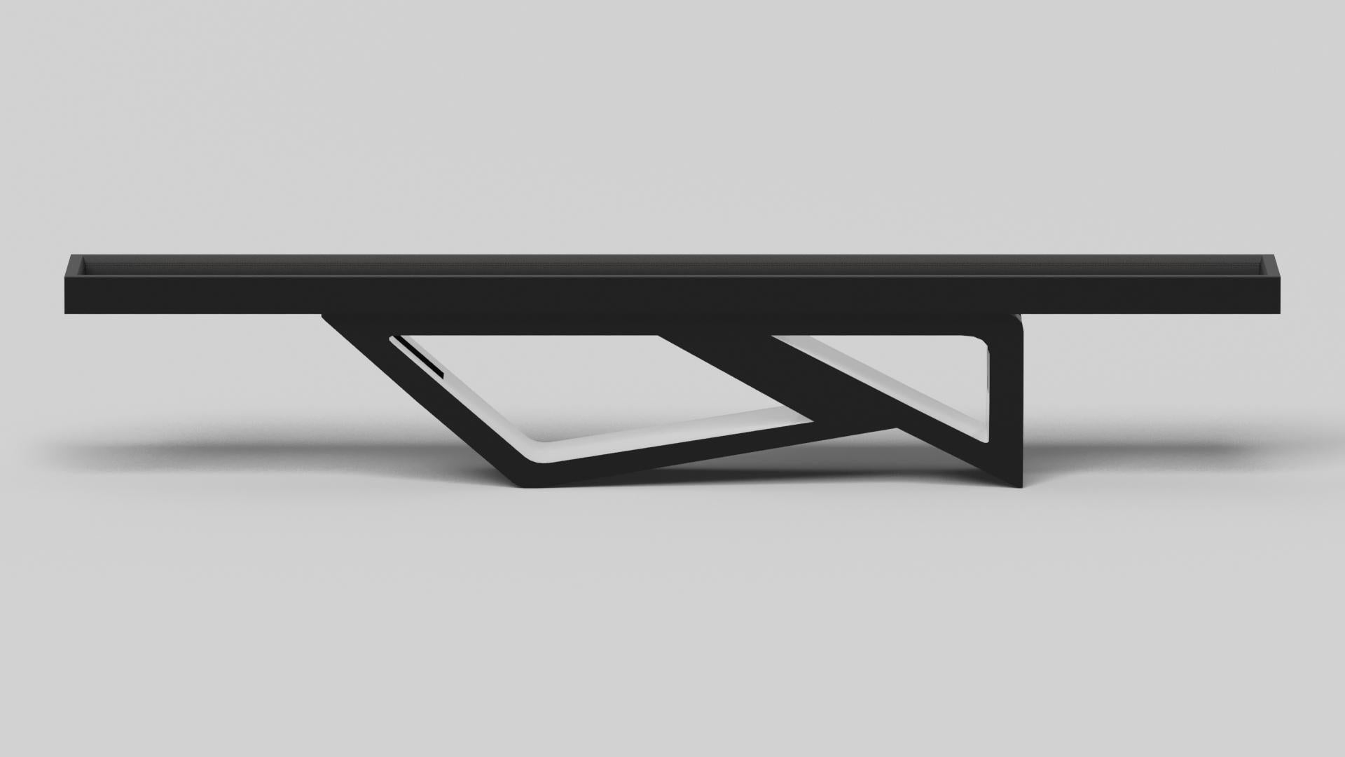 Elevate Customs Rumba Shuffleboard-Tische /Solid Pantone Schwarze Farbe in 14' -USA (amerikanisch) im Angebot