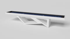 Elevate Customs Rumba Shuffleboard Tables /Solid Pantone White Color in 22' -USA