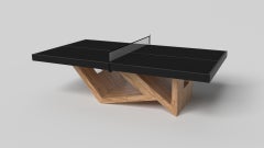 Tavolo da tennis Elevate Customs Rumba / Legno massiccio di acero riccio in 9' - Made in USA