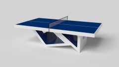 Elevate Customs Rumba Tennis Table / Solid Pantone White in 9' - Made in USA