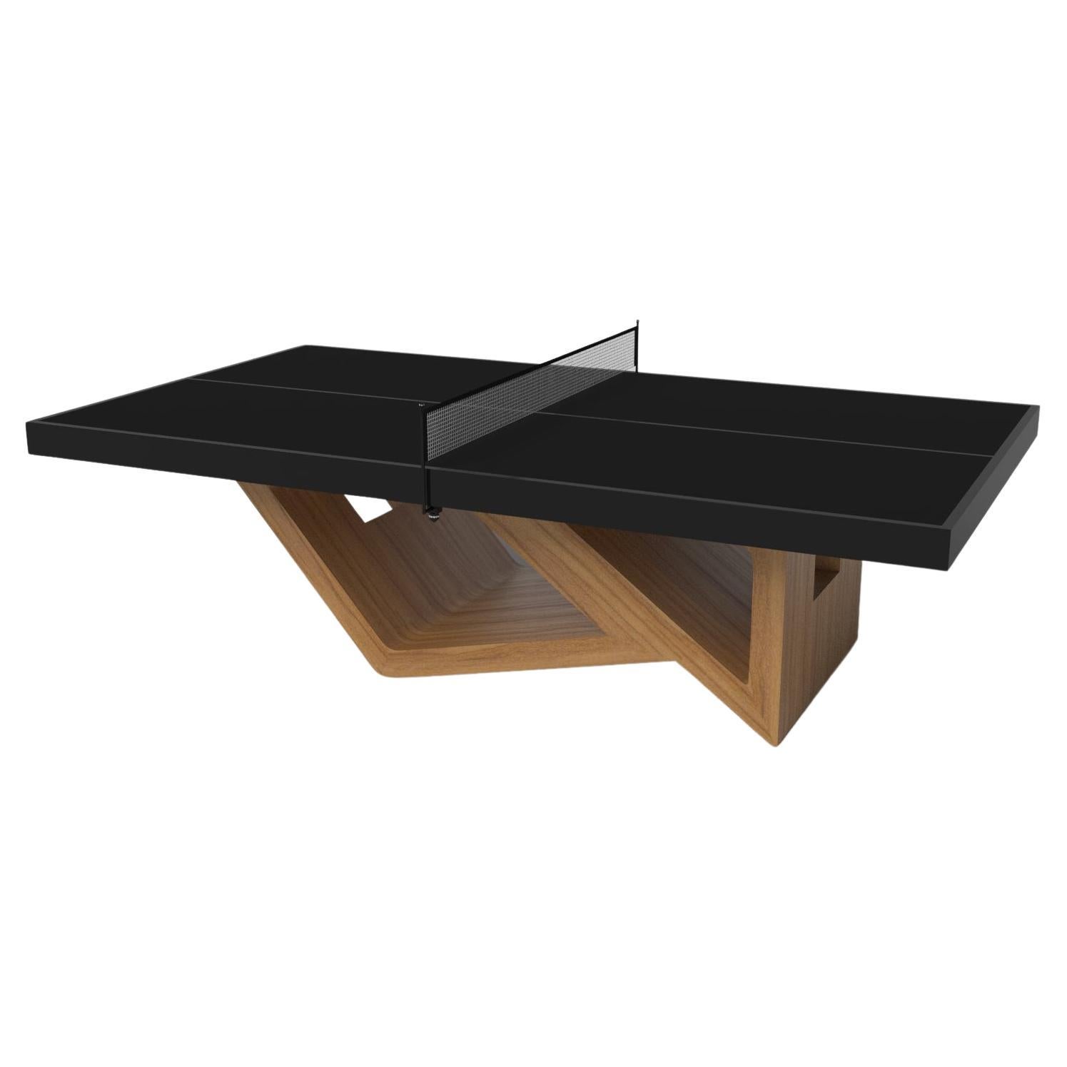 Elevate Customs Rumba Tennis Table / Solid Teak Wood in 9' - Made in USA