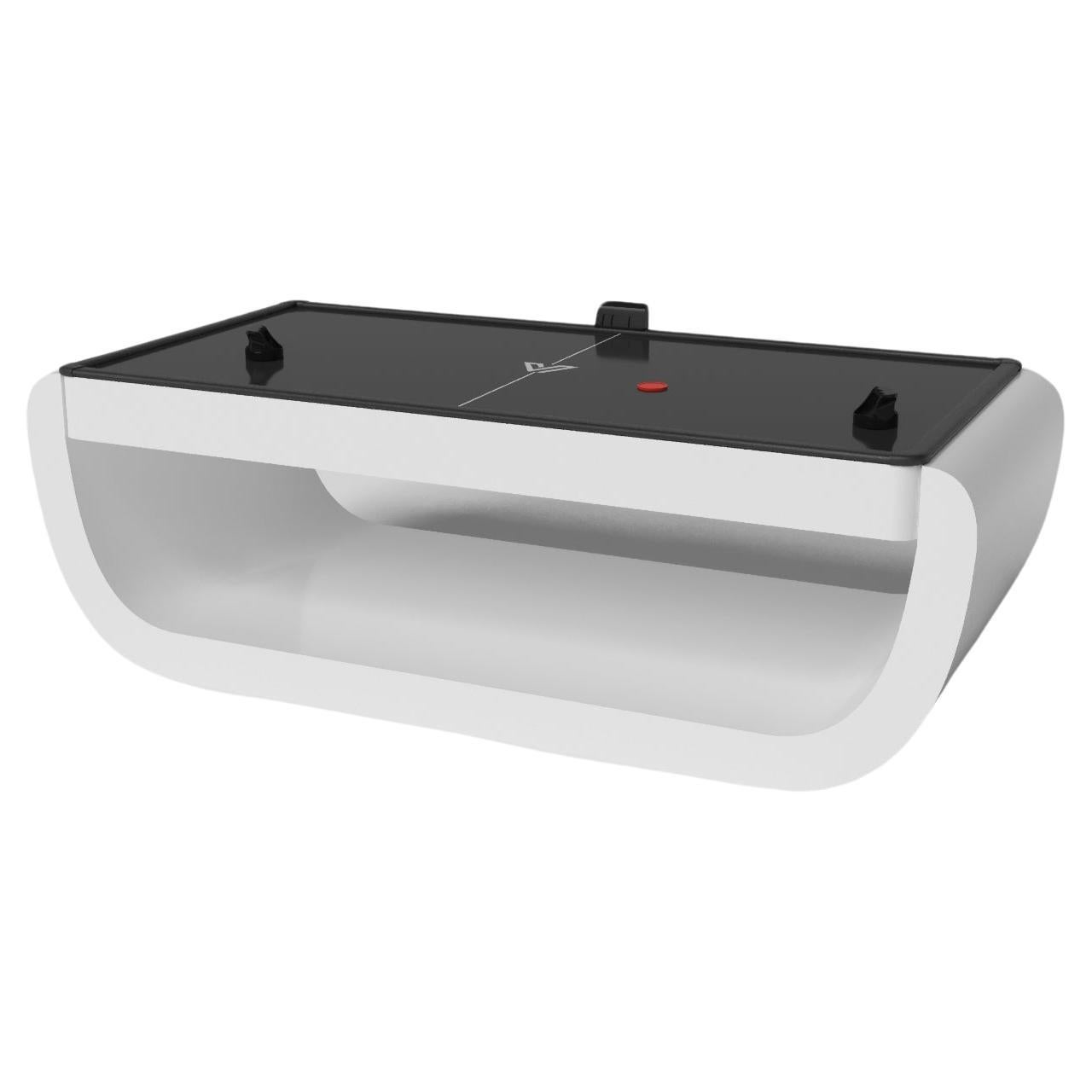 Elevate Customs Sid Air Hockey Table/Solid Pantone White Color in 7'-Made in USA