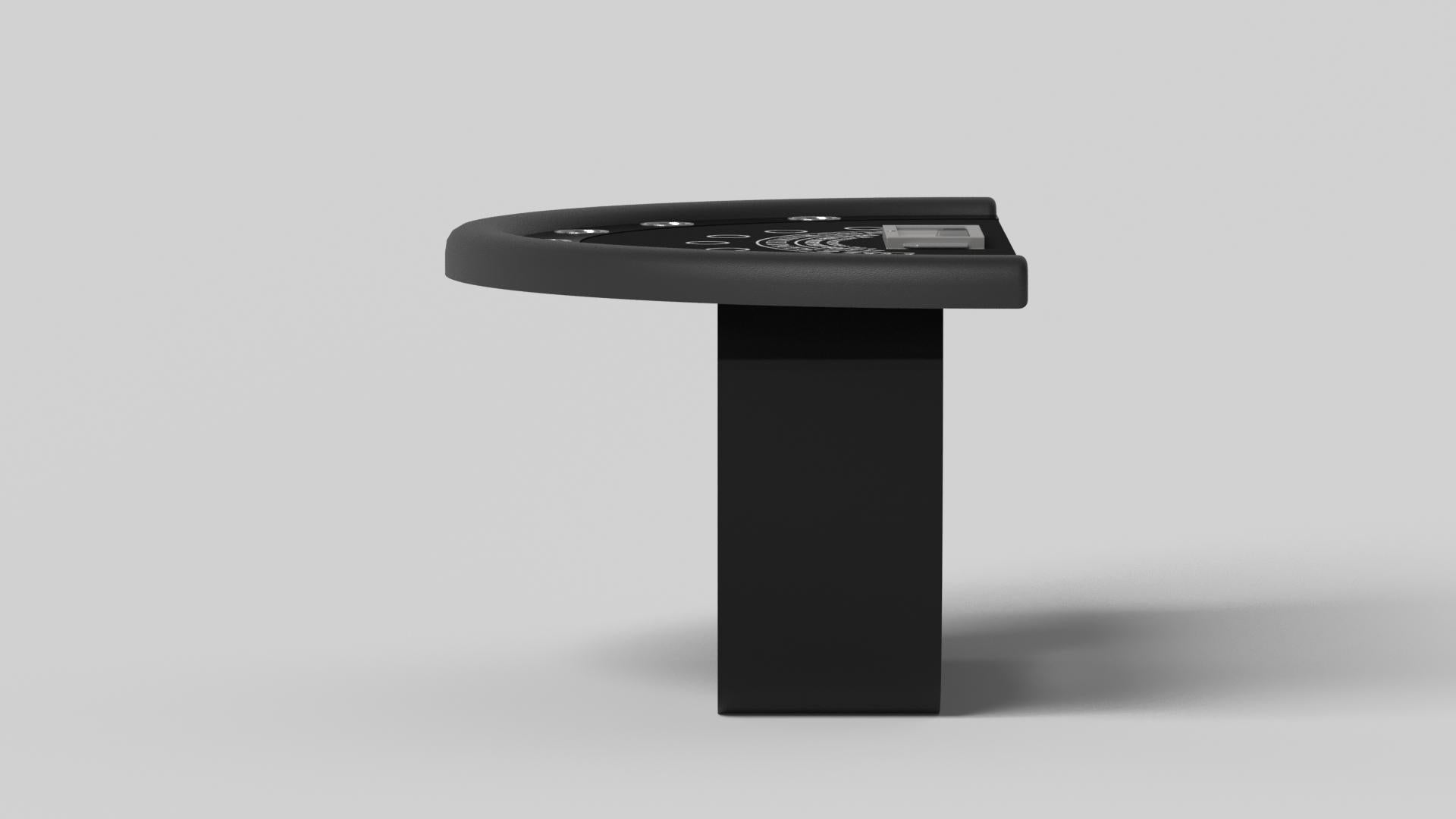 Modern Elevate Customs Sid Black Jack Tables / Solid Pantone Black Color in 7'4