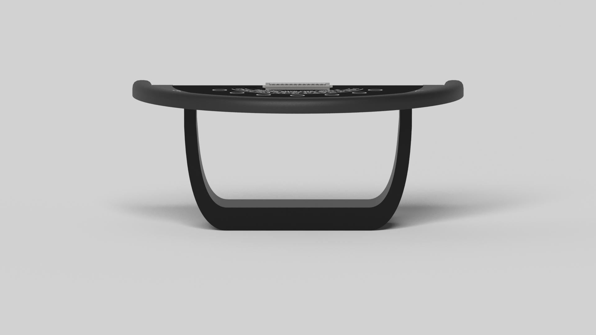 American Elevate Customs Sid Black Jack Tables / Solid Pantone Black Color in 7'4