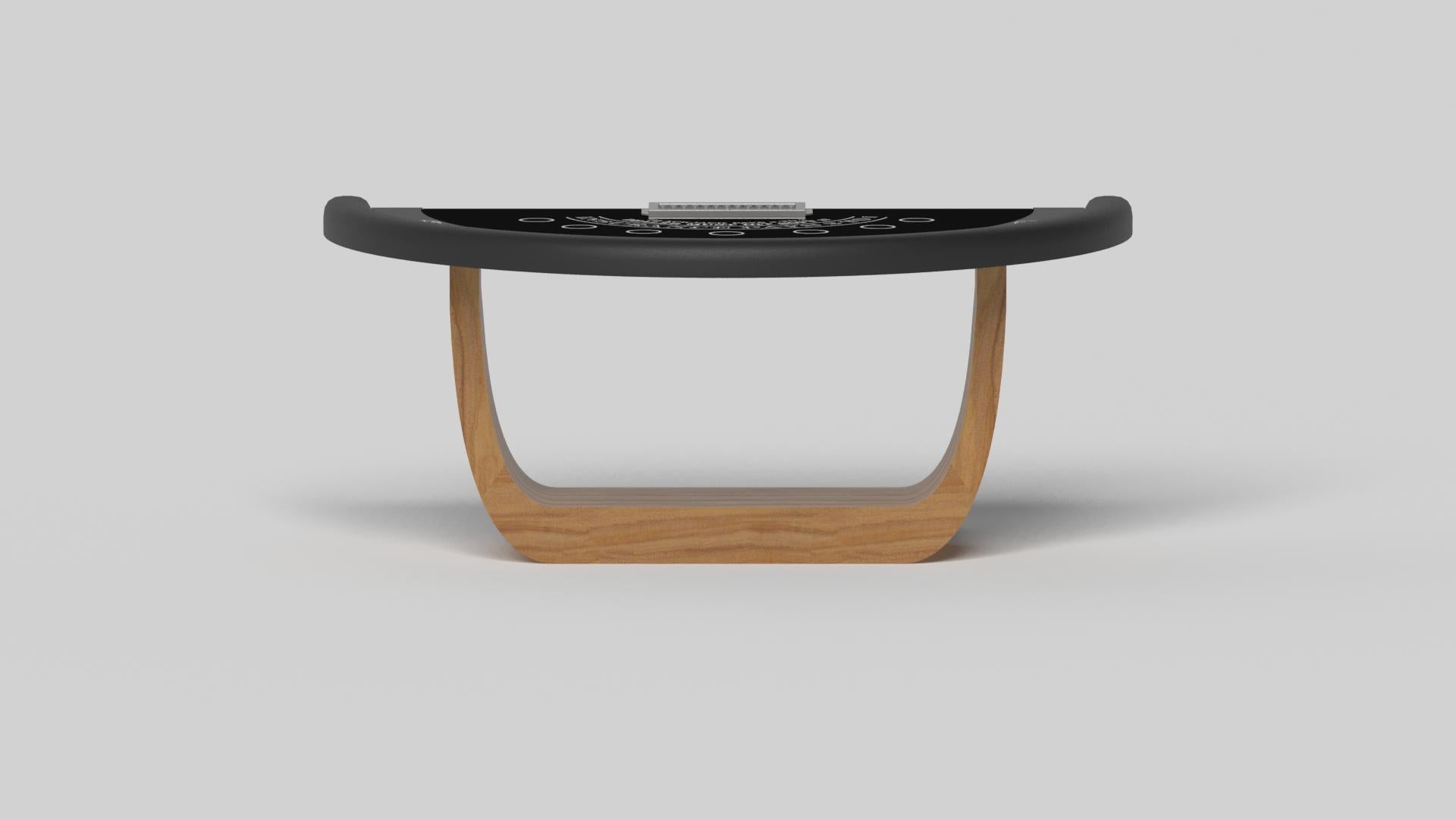 American Elevate Customs Sid Black Jack Tables / Solid Teak Wood in 7'4