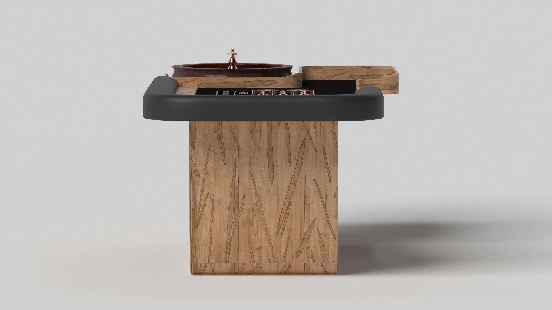 Modern Elevate Customs Sid Roulette Tables /Solid Curly Maple Wood in 8'2