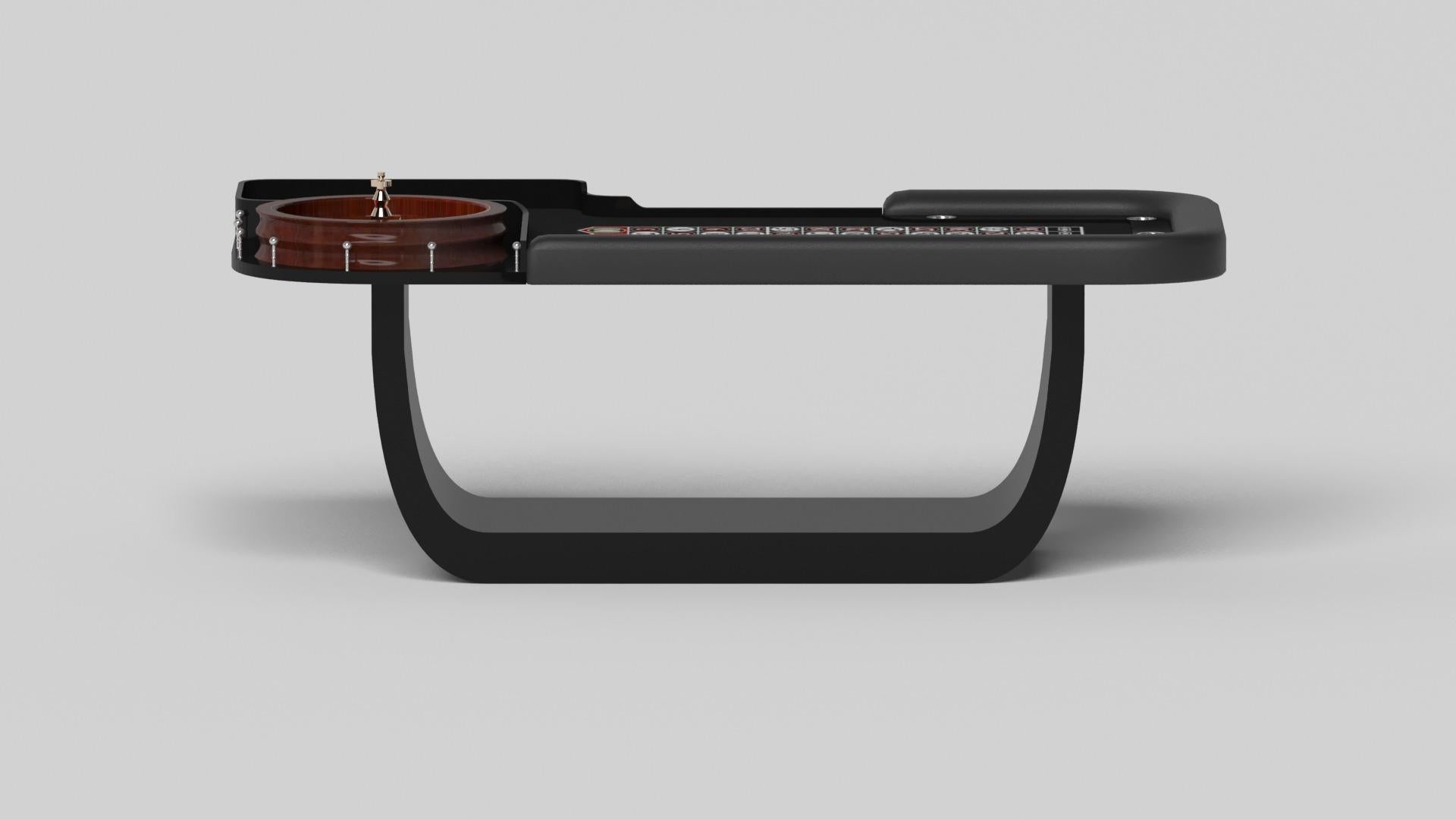 American Elevate Customs Sid Roulette Tables / Solid Pantone Black Color in 8'2