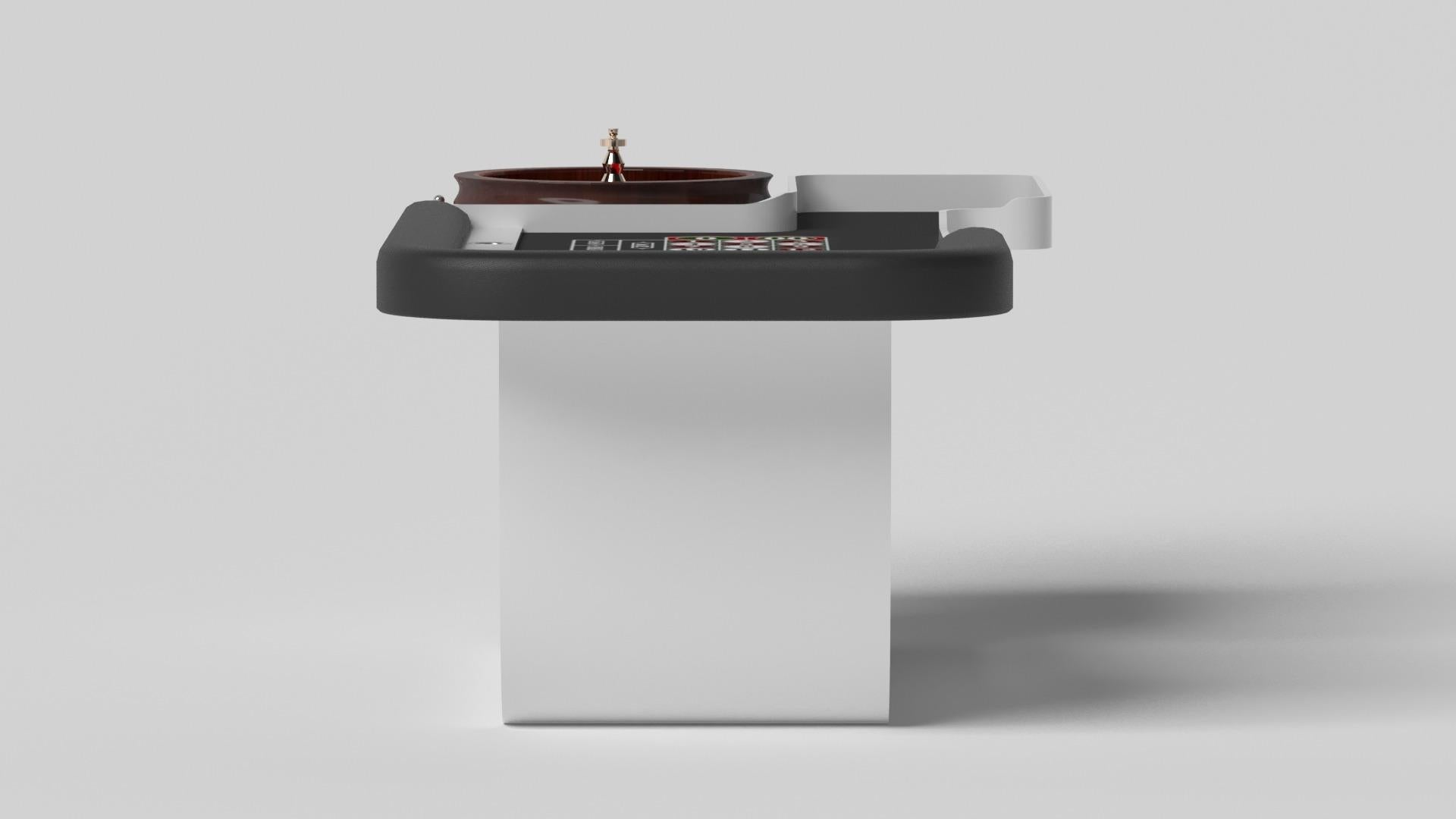 Moderne Tables Roulette Sid de Elevate Customs / Couleur blanche Pantone massif en 8'2