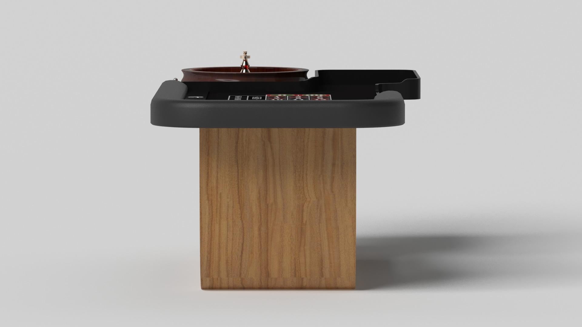 Modern Elevate Customs Sid Roulette Tables / Solid Teak Wood in 8'2