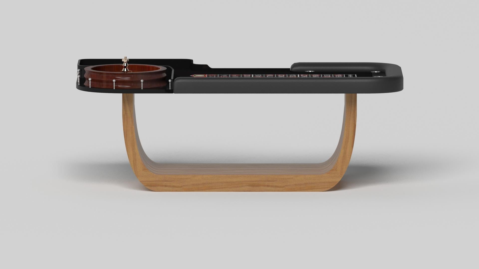 American Elevate Customs Sid Roulette Tables / Solid Teak Wood in 8'2