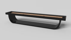 Elevate Customs Sid Shuffleboard Tables / Solid Pantone Black Color in 18' - USA