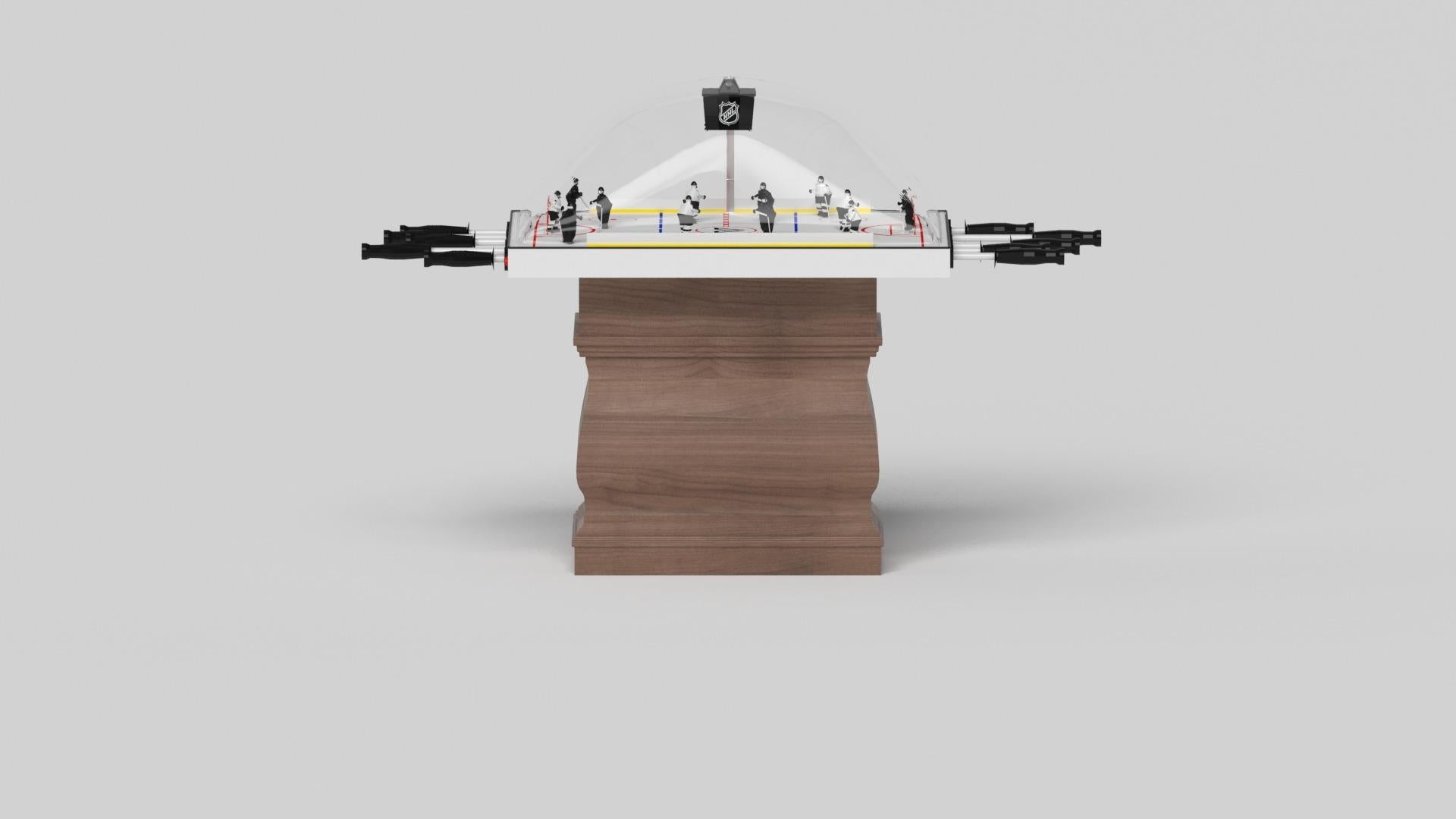 Cúpula de balaustre mejorada Elevate Customs Hockey / Madera maciza de nogal en 3'9