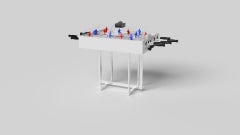 Elevate Customs Standard Beso Dome Hockey /Solid Pantone White Color in 3'9"-USA