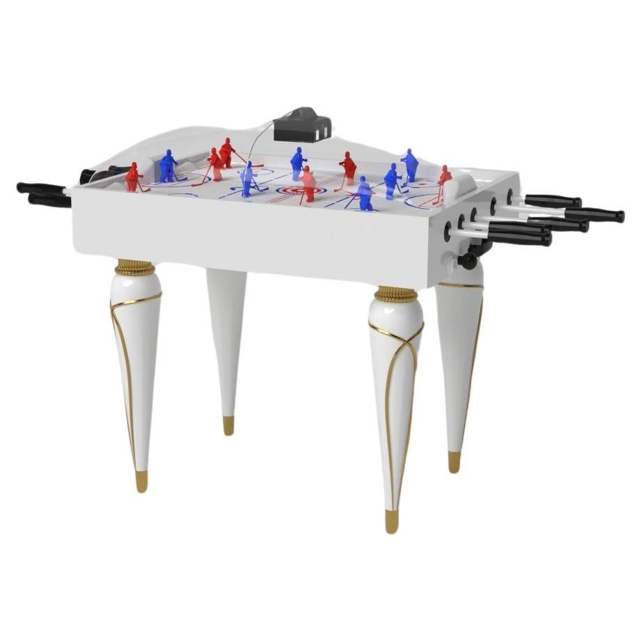 Elevate Customs Standard Don Dome Hockey Tables /Solid Pantone White in 3'9"-USA For Sale