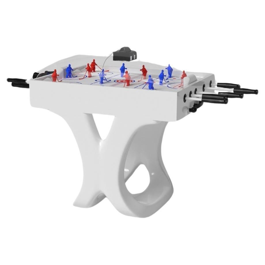 Elevate Customs Standard Draco Dome Hockey Table/Solid Pantone White in 3'9"-USA