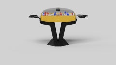 Elevate Customs Standard Enzo Dome Hockey Tables/Solid Giallo Orion in 3'9" -USA
