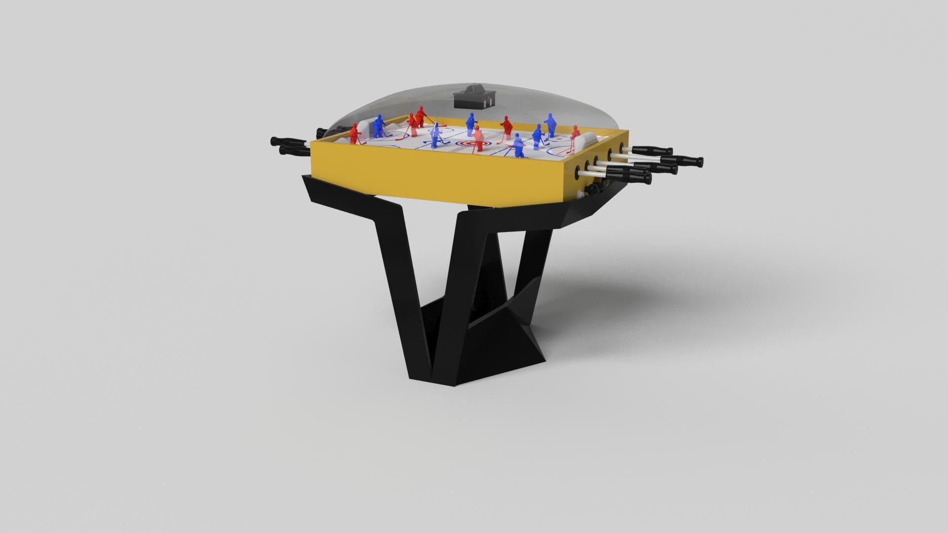 American Elevate Customs Standard Enzo Dome Hockey Tables/Solid Giallo Orion in 3'9