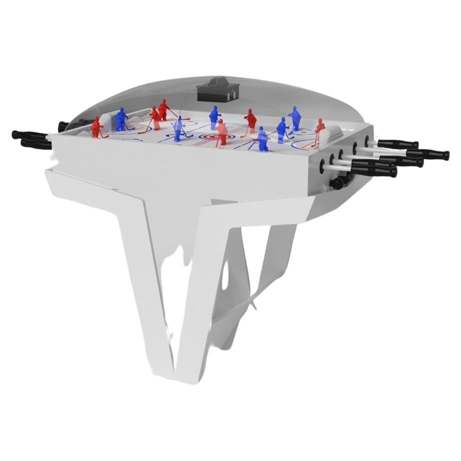 Elevate Customs Standard Enzo Dome Hockey Tables/Solid Pantone White in 3'9"-USA
