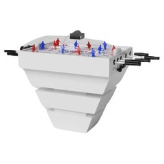 Elevate Customs Standard Louve Dome Hockey Table/Solid Pantone White in 3'9"-USA