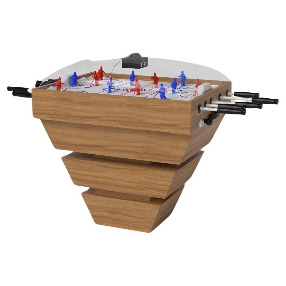 Elevate Customs tables Standard Louve Dome Hockey Tables / Bois de teck massif en 3'9" -USA