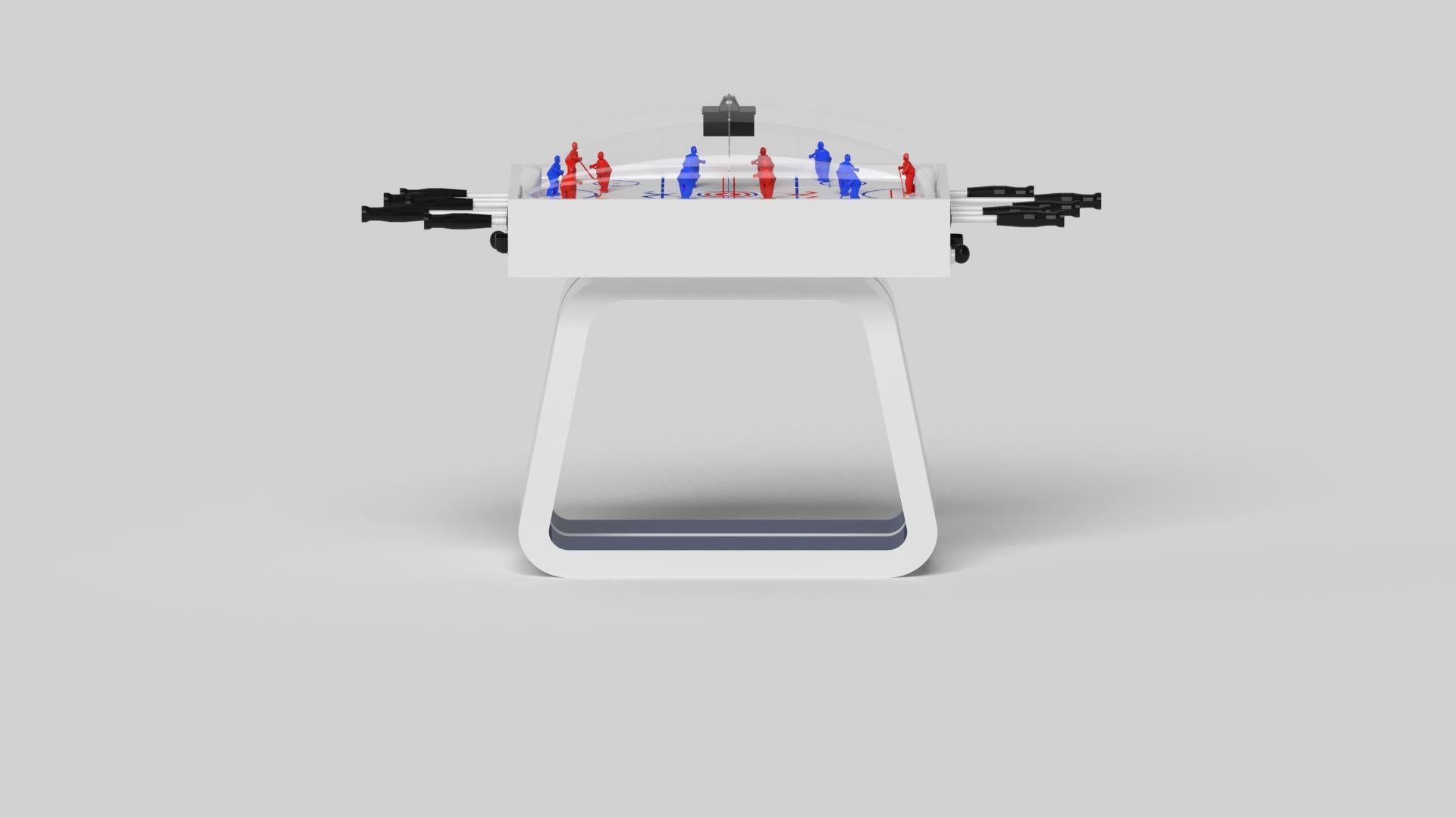 Américain Elevate Customs Standard Luge Dome Hockey Table /Solid Pantone White in 3'9