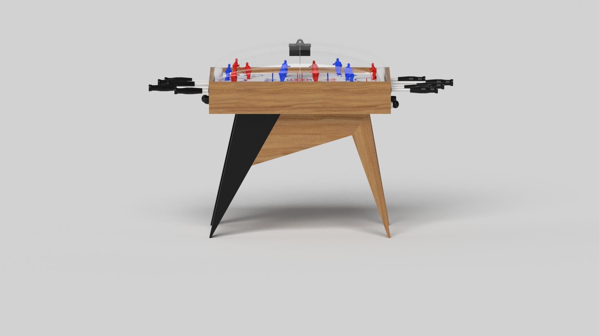 American Elevate Customs Standard Mantis Dome Hockey Tables/Solid Teak Wood in 3'9