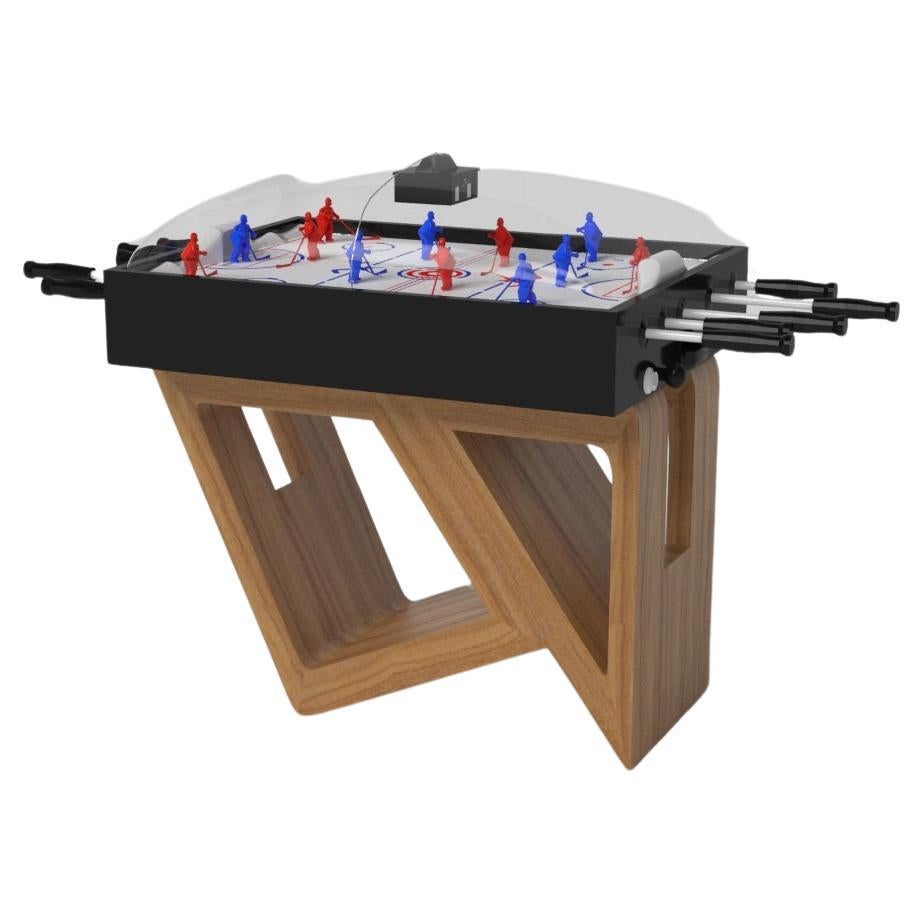 Elevate Customs Standard Rumba Dome Hockey Tables / Solid Teak Wood in 3'9" -USA For Sale