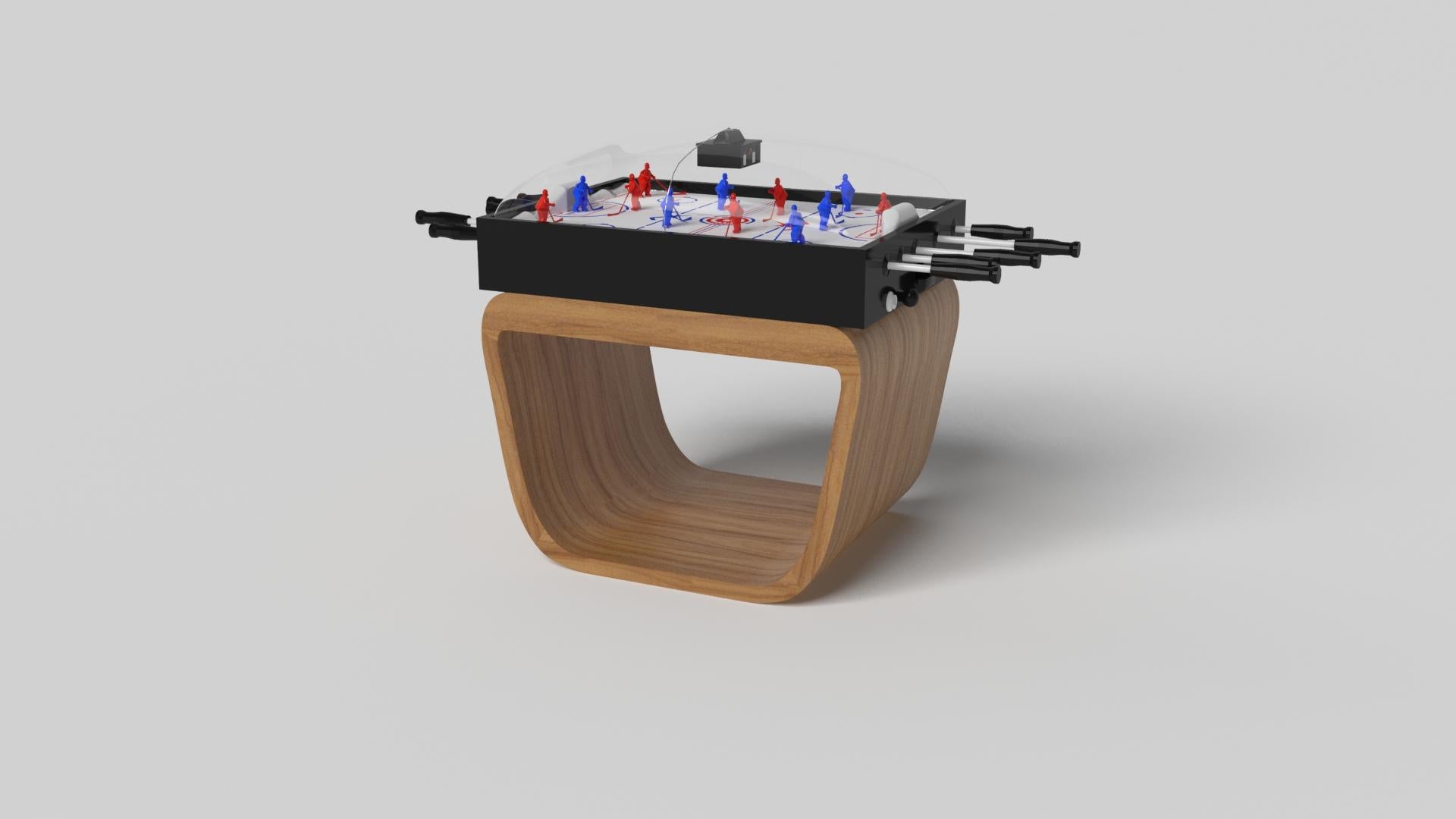 Fabriquée à la main avec des accents complexes et une base incurvée taillée avec précision, la table de hockey dôme Sid en noir englobe une série de bords lisses, de détails distinctifs et d'éléments non conventionnels dans une expression unique du
