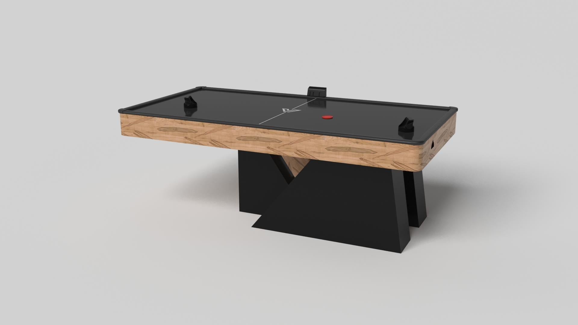Une base asymétrique crée une silhouette flottante, faisant de la table de hockey sur gazon Stilt en chrome et noyer un ajout fascinant et contemporain à la maison moderne. Fabriquée en métal durable avec des accents en bois de noyer massif, cette