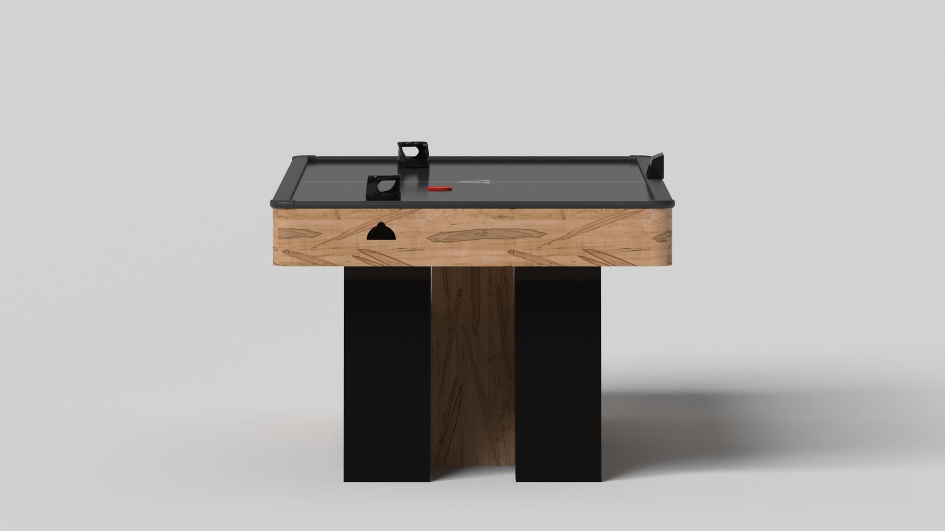 Moderne Tables de hockey aérien Stilt sur mesure / érable bouclé massif de 7' - Fabriqué aux États-Unis en vente