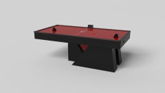 Mesas de Air Hockey Elevate Customs Stilt / Negro Pantone macizo en 7' -Fabricadas en EE.UU.
